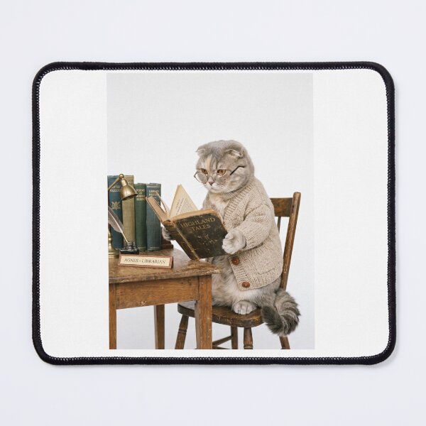 Item preview, Scottish Fold Librarian designed and sold by PictoVibe.