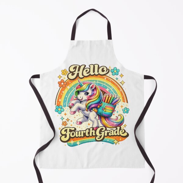 Item preview, Hello 4th Grade Unicorn Teacher Kids Girls designed and sold by QuiteOrbit.