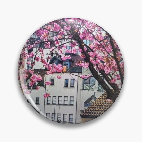 Item preview, Charming Alley with Blossoming Tree designed and sold by Kristentinato.
