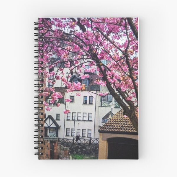 Item preview, Charming Alley with Blossoming Tree designed and sold by Kristentinato.