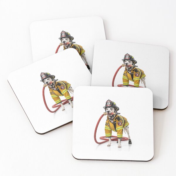 Item preview, Dalmatian Firefighter Hero designed and sold by PictoVibe.