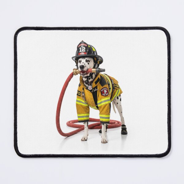 Item preview, Dalmatian Firefighter Hero designed and sold by PictoVibe.