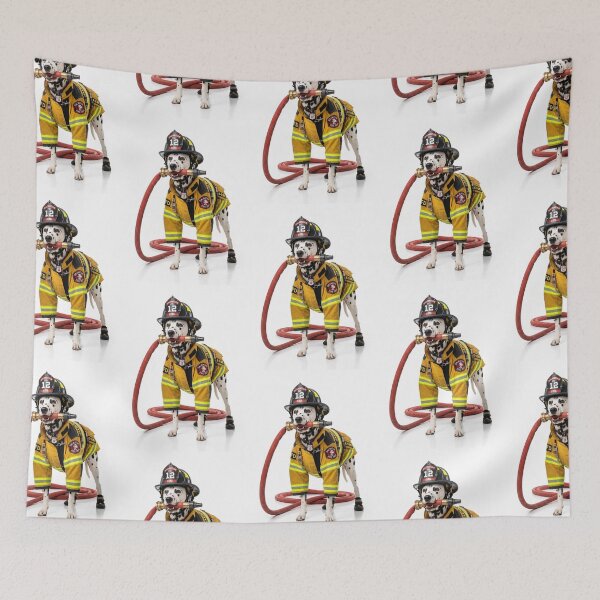 Item preview, Dalmatian Firefighter Hero designed and sold by PictoVibe.