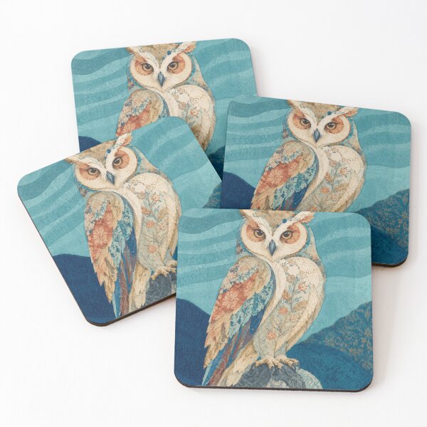 Item preview, Botanical Patchwork Owl Portrait designed and sold by AldenWhitcomb.