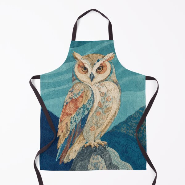 Item preview, Botanical Patchwork Owl Portrait designed and sold by AldenWhitcomb.