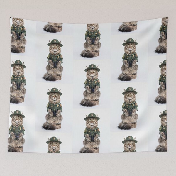 Item preview, Maine Coon Park Ranger designed and sold by PictoVibe.