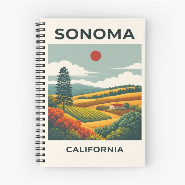 Item preview, Sonoma California Wine Country Vintage Travel Poster designed and sold by Eclipse 3699.