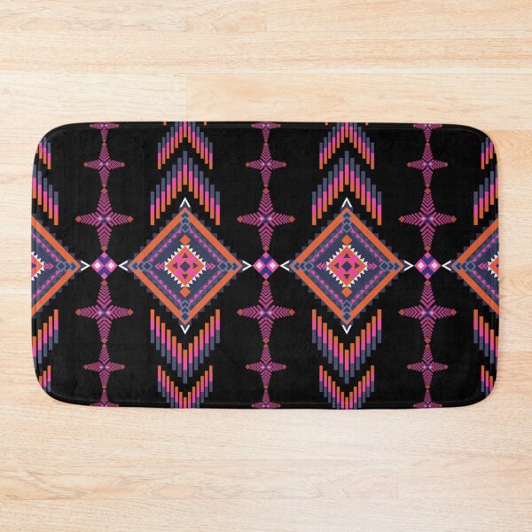 Item preview, Neon Pink and Purple Aztec Tribal Geometric Pattern designed and sold by Aumpuk.