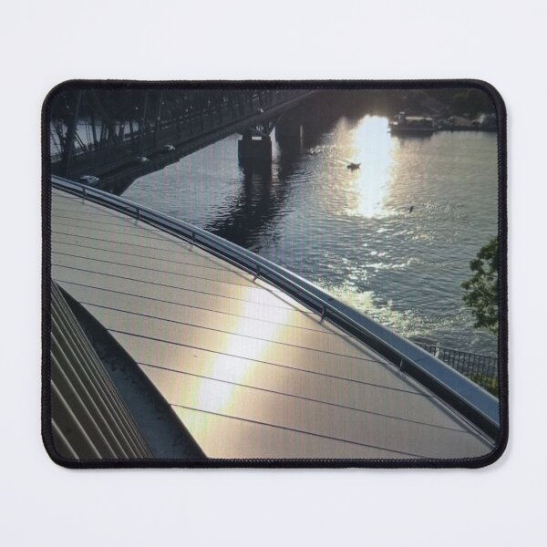 Item preview, Sunset Over Modern Bridge and River designed and sold by Kristentinato.