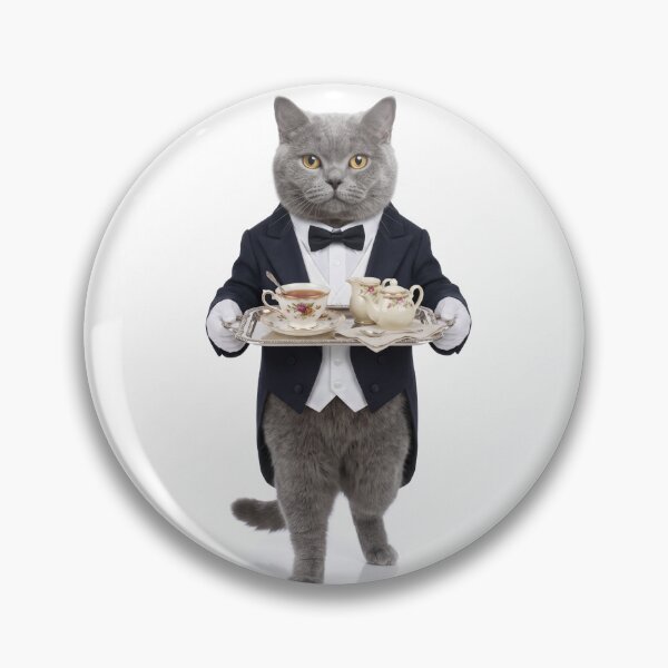 Item preview, British Shorthair Butler designed and sold by PictoVibe.