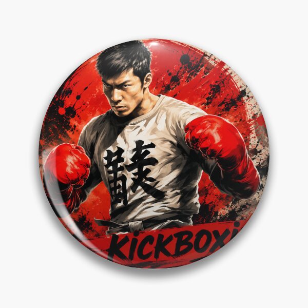 Item preview, Kickboxing Warrior | Martial Arts Combat Graphic designed and sold by Fei Long Design Hub.