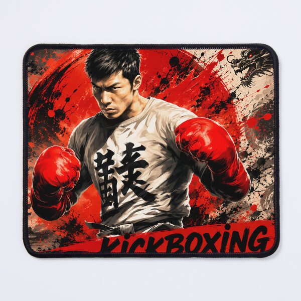 Item preview, Kickboxing Warrior | Martial Arts Combat Graphic designed and sold by Fei Long Design Hub.