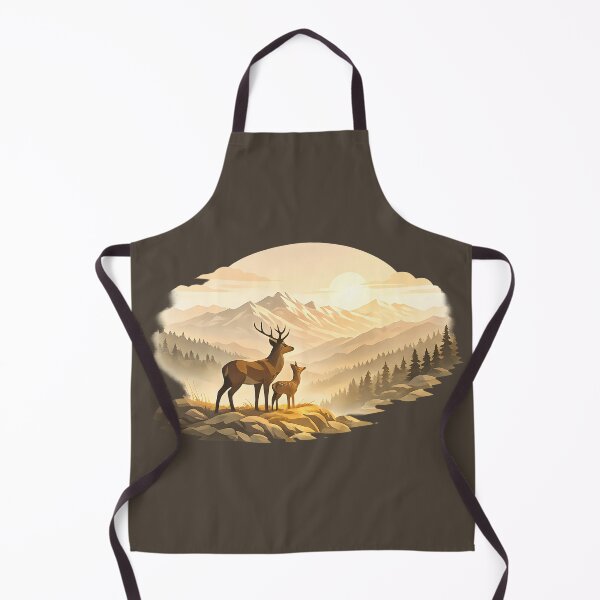 Item preview, Deer Family Mountain Sunset designed and sold by Ambroa Stuff.