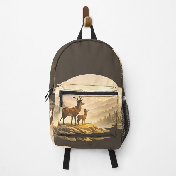 Item preview, Deer Family Mountain Sunset designed and sold by Ambroa Stuff.