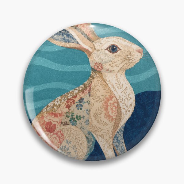 Item preview, Floral Patchwork Woodland Rabbit designed and sold by AldenWhitcomb.