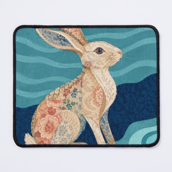 Item preview, Floral Patchwork Woodland Rabbit designed and sold by AldenWhitcomb.