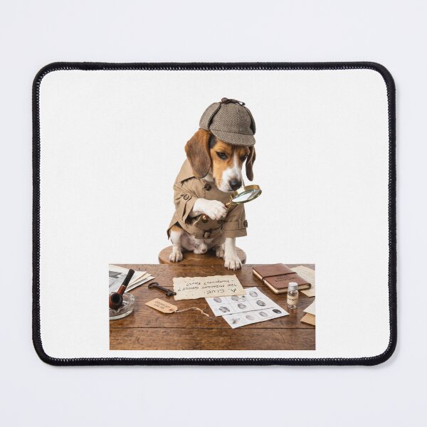 Item preview, Beagle Detective Inspector designed and sold by PictoVibe.