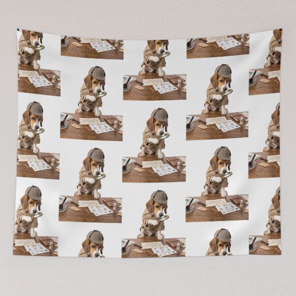 Item preview, Beagle Detective Inspector designed and sold by PictoVibe.