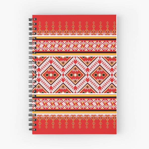 Item preview, Bold Red and White Aztec Tribal Geometric Pattern designed and sold by Aumpuk.