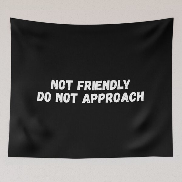 Item preview, Not Friendly Do Not Approach designed and sold by Dondonmart.