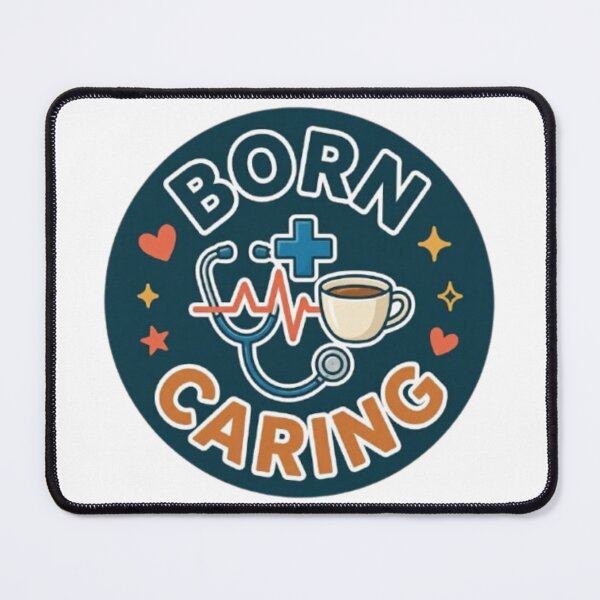 Item preview, Born Caring Funny Nurse Healthcare Worker Appreciation Gift Tshirt designed and sold by HopeAndHustle.