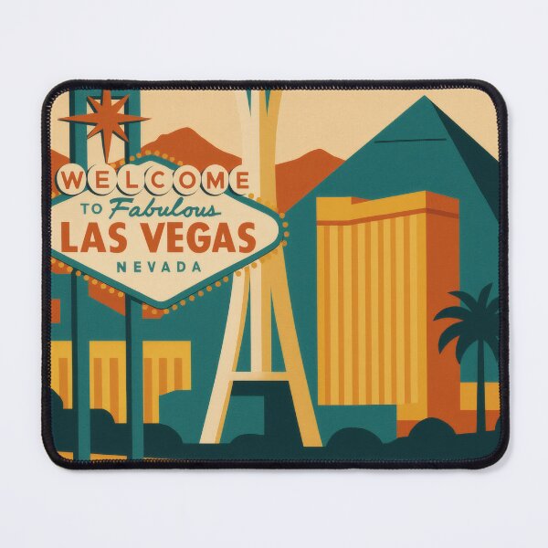 Item preview, Retro Pop Art Poster Illustration of Las Vegas | Bold Strip Skyline & Neon Casino Lights | Vintage Desert City Wall Art Decor designed and sold by PaintedPixels01.