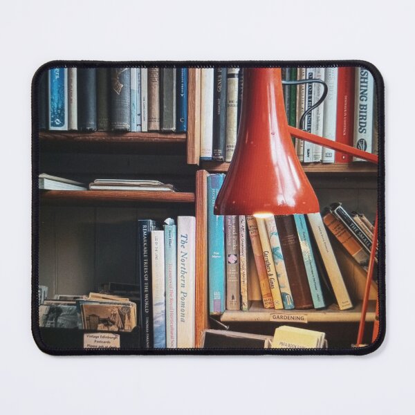 Item preview, Cozy Bookshelf with Red Lamp designed and sold by Kristentinato.