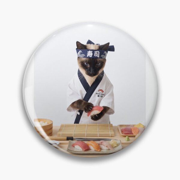 Item preview, Siamese Sushi Chef Master designed and sold by PictoVibe.