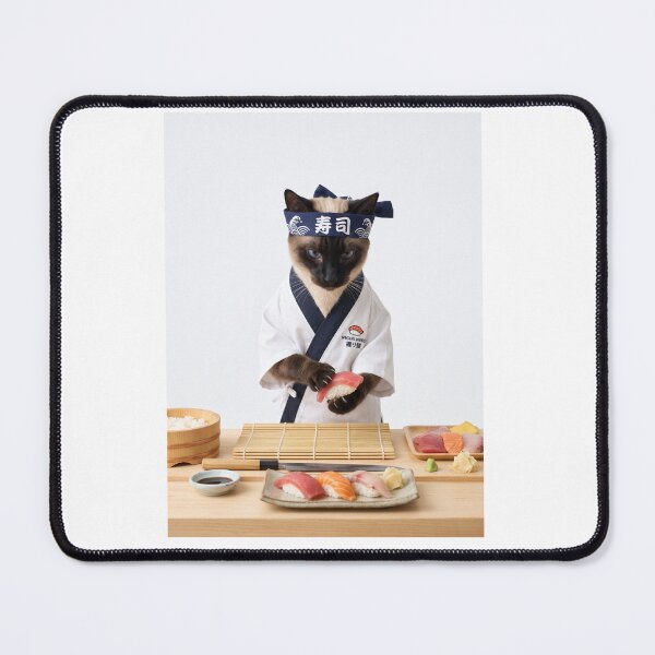 Item preview, Siamese Sushi Chef Master designed and sold by PictoVibe.