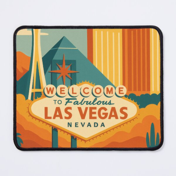 Item preview, Retro Pop Art Poster Illustration of Las Vegas | Bold Strip Skyline & Neon Casino Lights | Vintage Desert City Wall Art Decor designed and sold by PaintedPixels01.