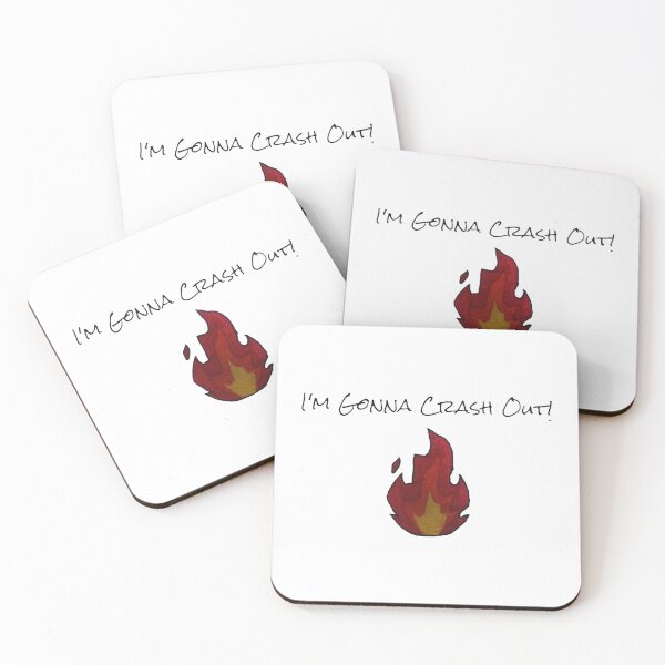 Item preview, Im Gonna Crash Out Quote with Red Fire Illustration designed and sold by erzaqid.