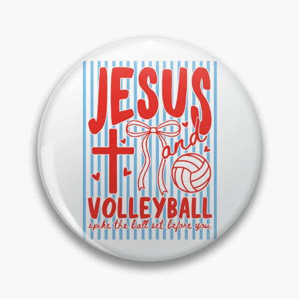 Item preview, Jesus And Volleyball Spike The Ball Set Before You designed and sold by CharmiA Fox.