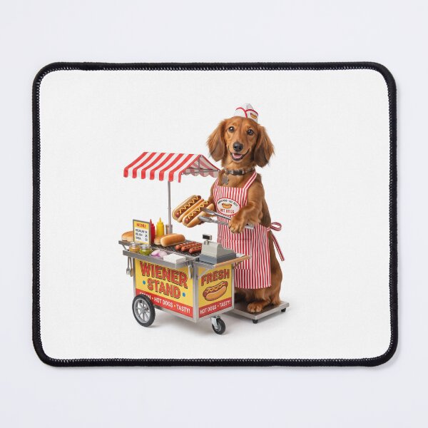 Item preview, Dachshund Hot Dog Vendor designed and sold by PictoVibe.