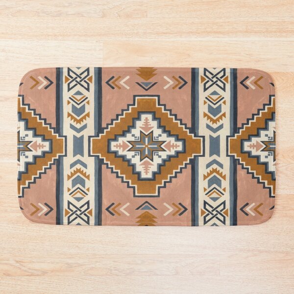 Item preview, Muted Orange Tribal Boho Abstract Pattern designed and sold by arteresting-art.