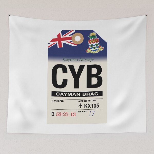Item preview, Cayman Brac (CYB) Cayman Islands Airline Luggage Tag designed and sold by travelwitheric.