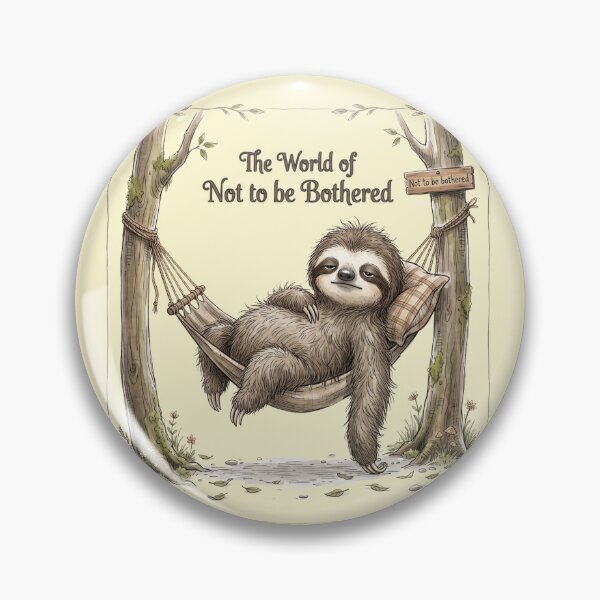 Item preview, Lazy Sloth Hammock The World of Not to be Bothered designed and sold by BreezifyDesignStudio.