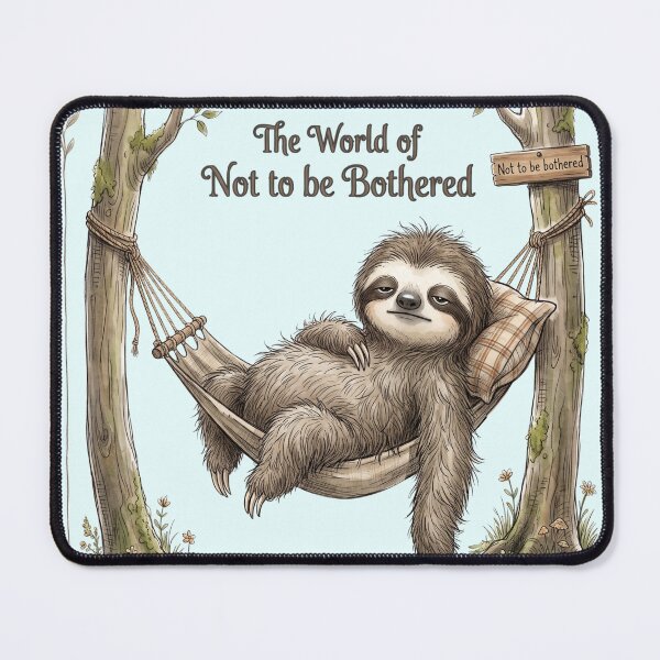 Item preview, Lazy Sloth Hammock The World of Not to be Bothered designed and sold by BreezifyDesignStudio.