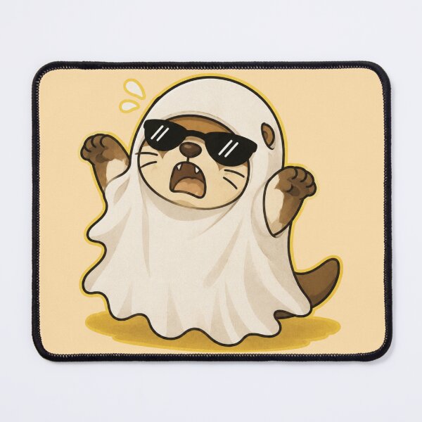 Item preview, Cool Ghost Otter with Sunglasses Cute Halloween Cartoon designed and sold by ArtFazza.
