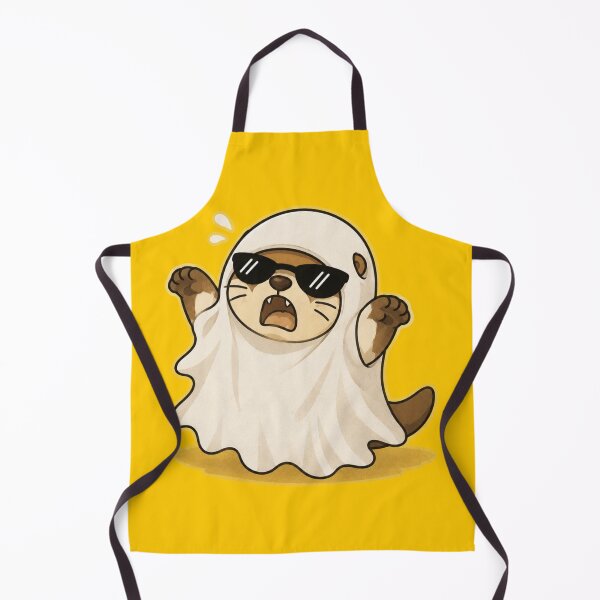 Item preview, Cool Ghost Otter with Sunglasses Cute Halloween Cartoon designed and sold by ArtFazza.