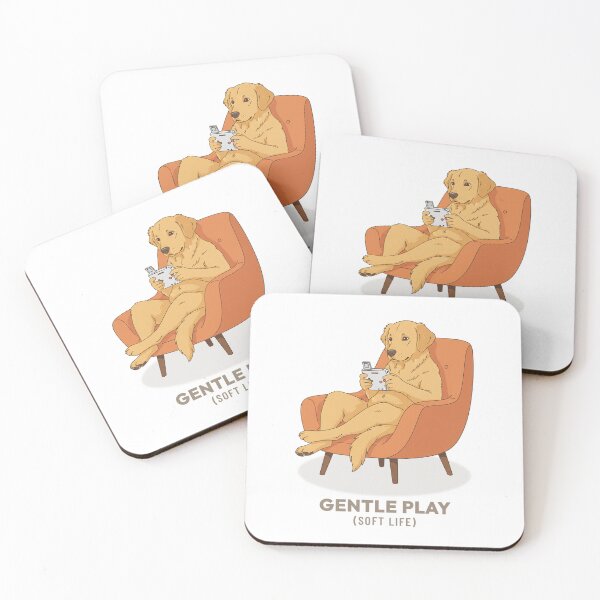 Item preview, Golden Retriever Gaming Retro Aesthetic designed and sold by Cozy Vintage Animal.