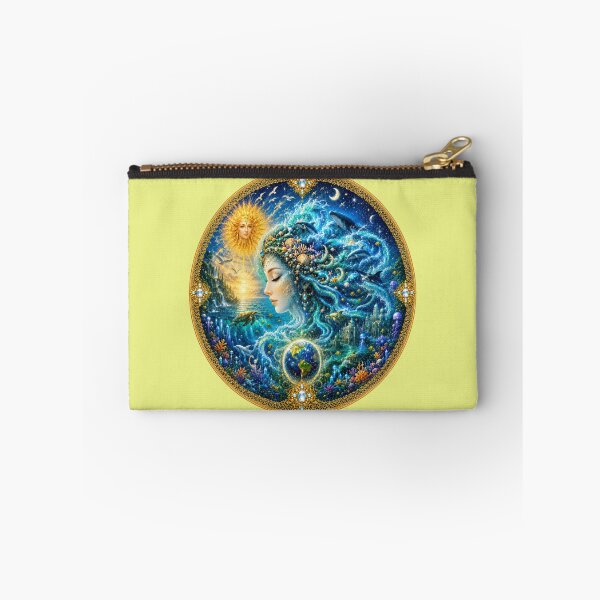 Item preview, Ocean Gaia | Celestial Sea Goddess Fantasy Art with Earth & Whales designed and sold by sunbowjp stadio.