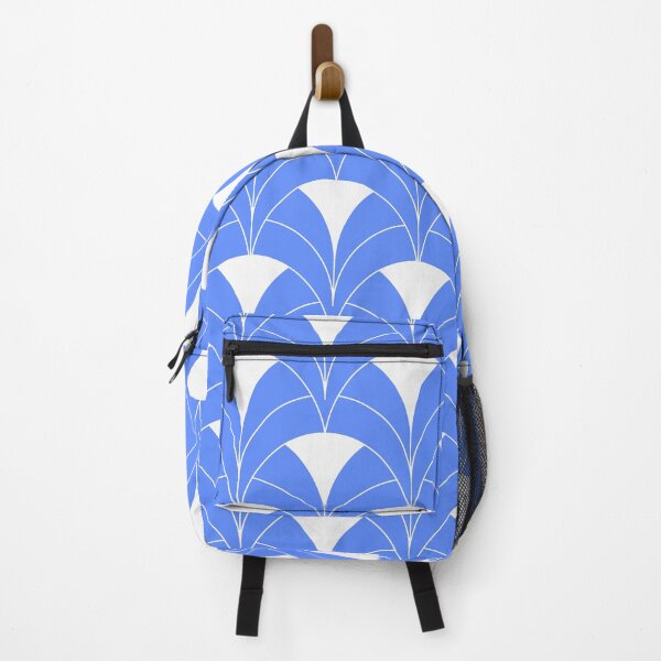 Item preview, Blue And White Art Deco Retro Pattern designed and sold by DEC02.