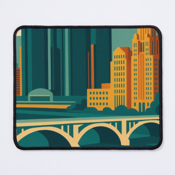Item preview, Retro Pop Art Poster Illustration of Detroit | Bold Downtown Skyline, Renaissance Center & Motor City Design | Vintage Michigan Wall Art Decor designed and sold by PaintedPixels01.