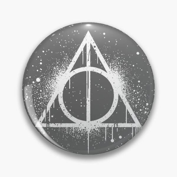 Item preview, Distressed Hallows Wizard Symbol | Elder Wand, Invisibility Cloak & Resurrection Stone designed and sold by pixiedustpaint.