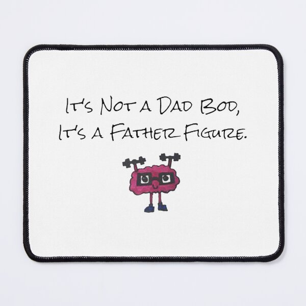 Item preview, Funny Dad Bod Father Figure Weightlifting Brain Illustration designed and sold by erzaqid.