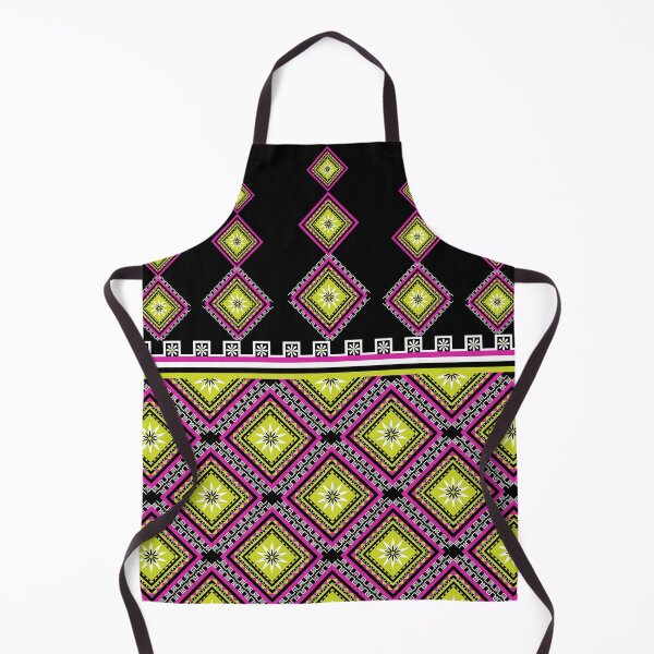 Item preview, Neon Lime Green and Pink Aztec Tribal Diamond Pattern designed and sold by Aumpuk.