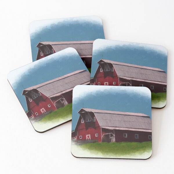 Item preview, Red Barns 1 designed and sold by michaelasamples.