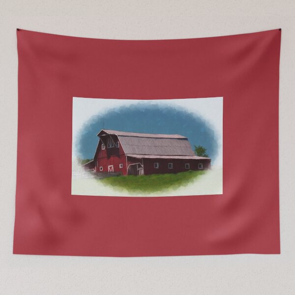 Item preview, Red Barns 1 designed and sold by michaelasamples.