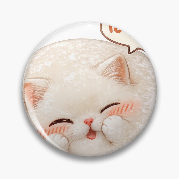 Item preview, Shy Daifuku Cat | Cute Mochi Cat Kawaii Japanese Animal designed and sold by ArtPrintPov.