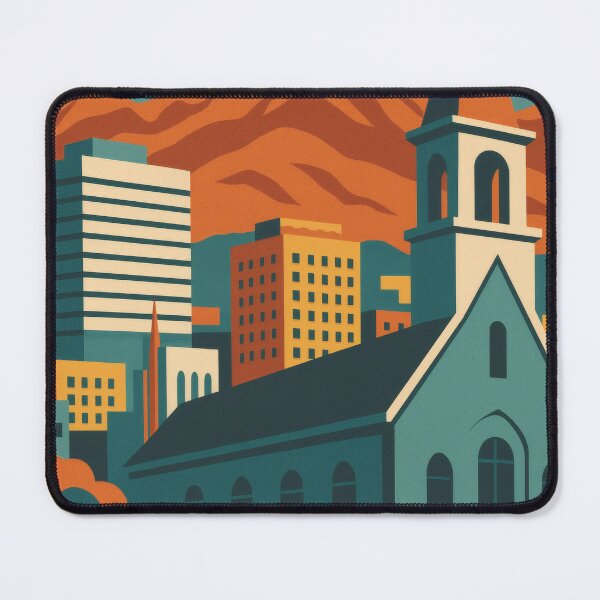 Item preview, Retro Pop Art Poster Illustration of El Paso | Bold Franklin Mountains Skyline & Southwestern Desert Design | Vintage Texas Wall Art Decor designed and sold by PaintedPixels01.